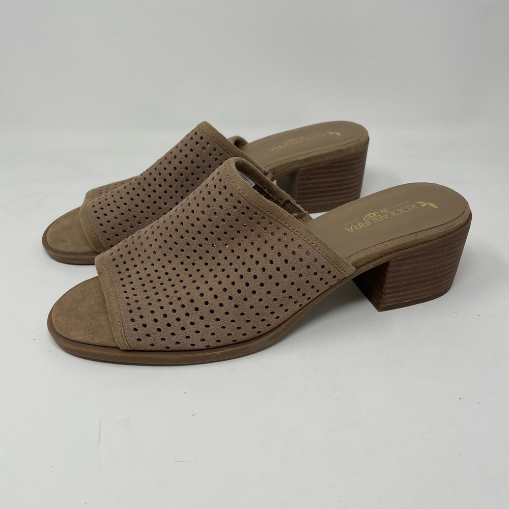 Koolaburra By UGG Raychel Perforated Suede Wedge Sandals Size 9
